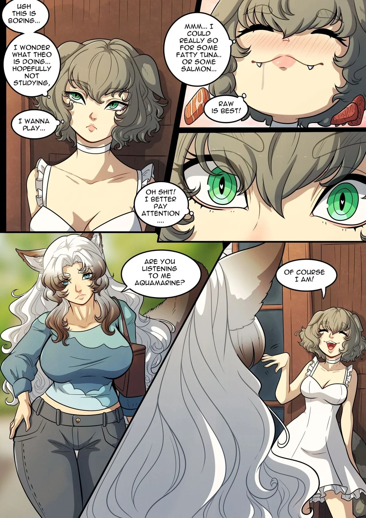 When Emmy’s Away porn comic picture 3