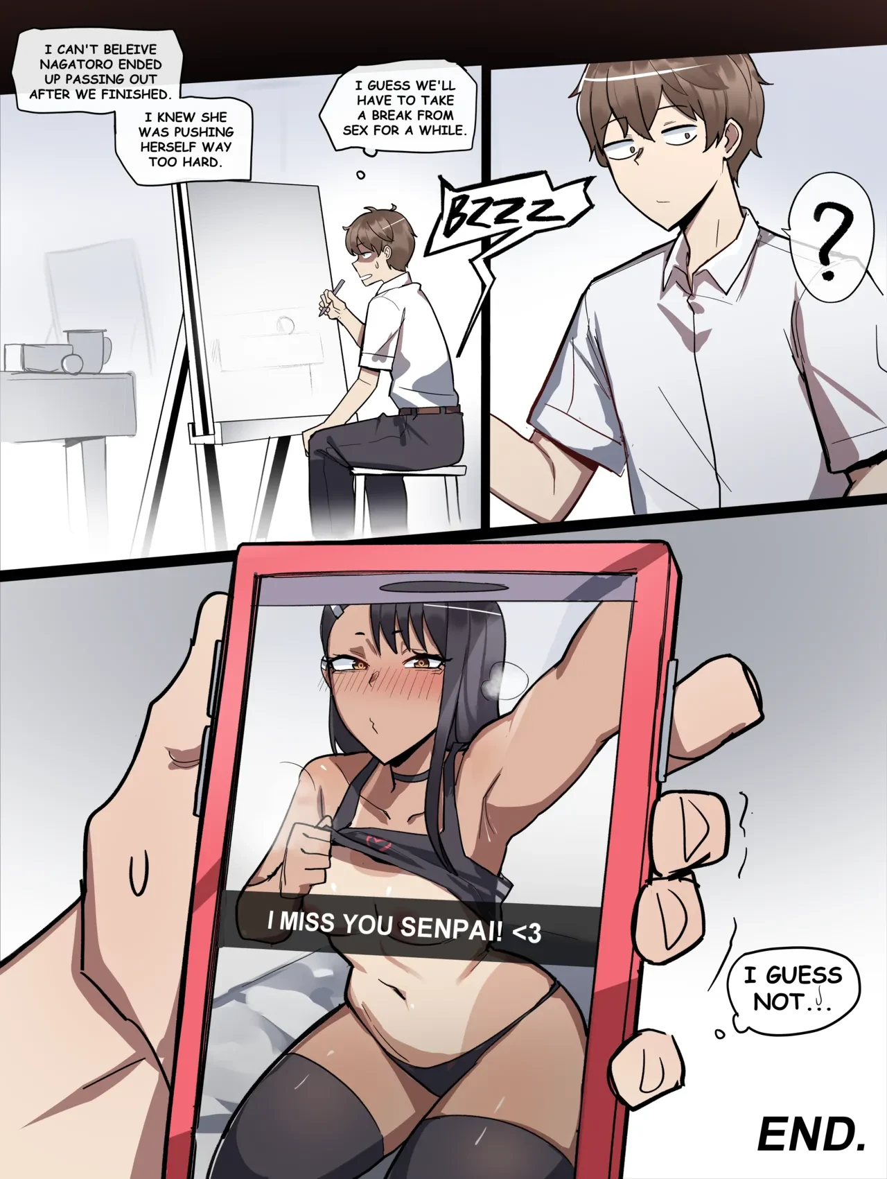 Wholesome Nagatoro Doujin porn comic picture 17