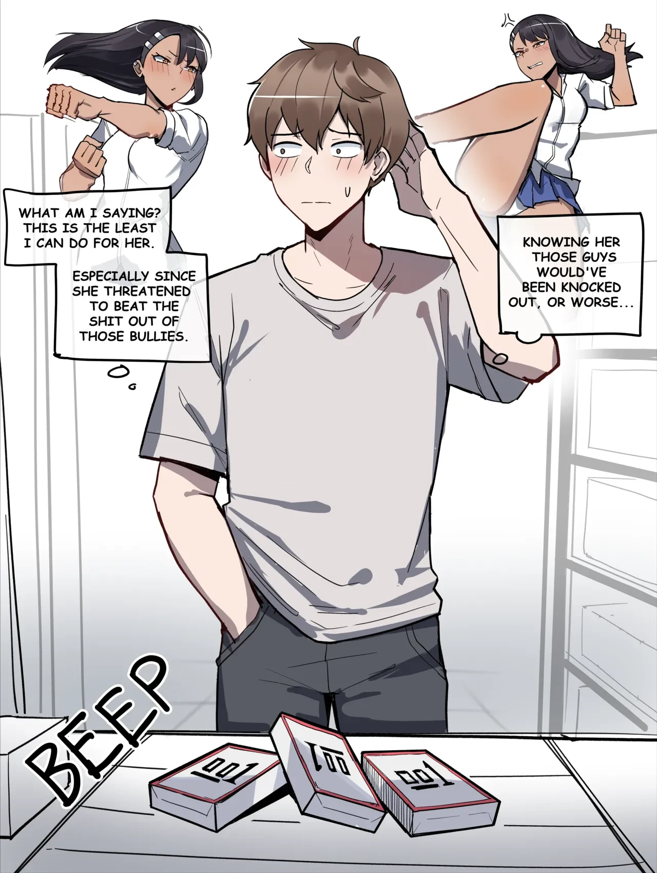 Wholesome Nagatoro Doujin porn comic picture 2