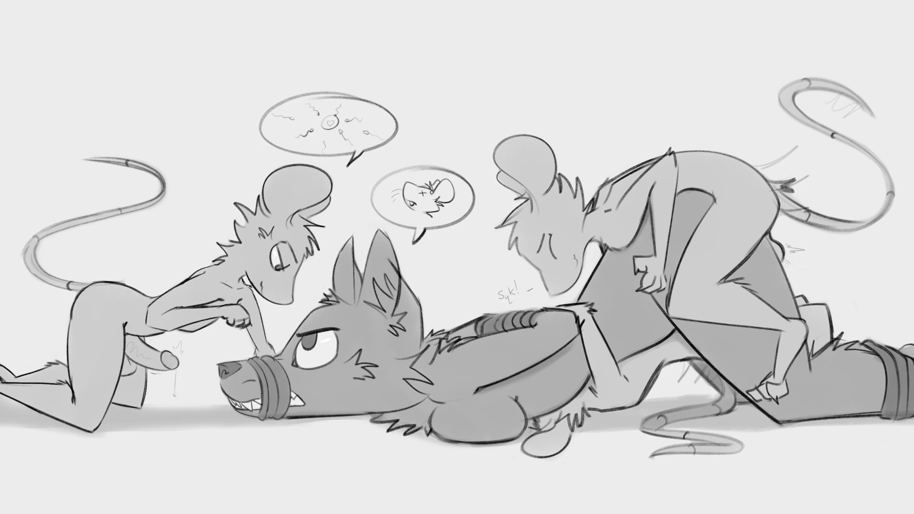 Wolf and Mice porn comic picture 3