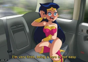 Wonder Woman: Waifu Taxi porn comic picture 1