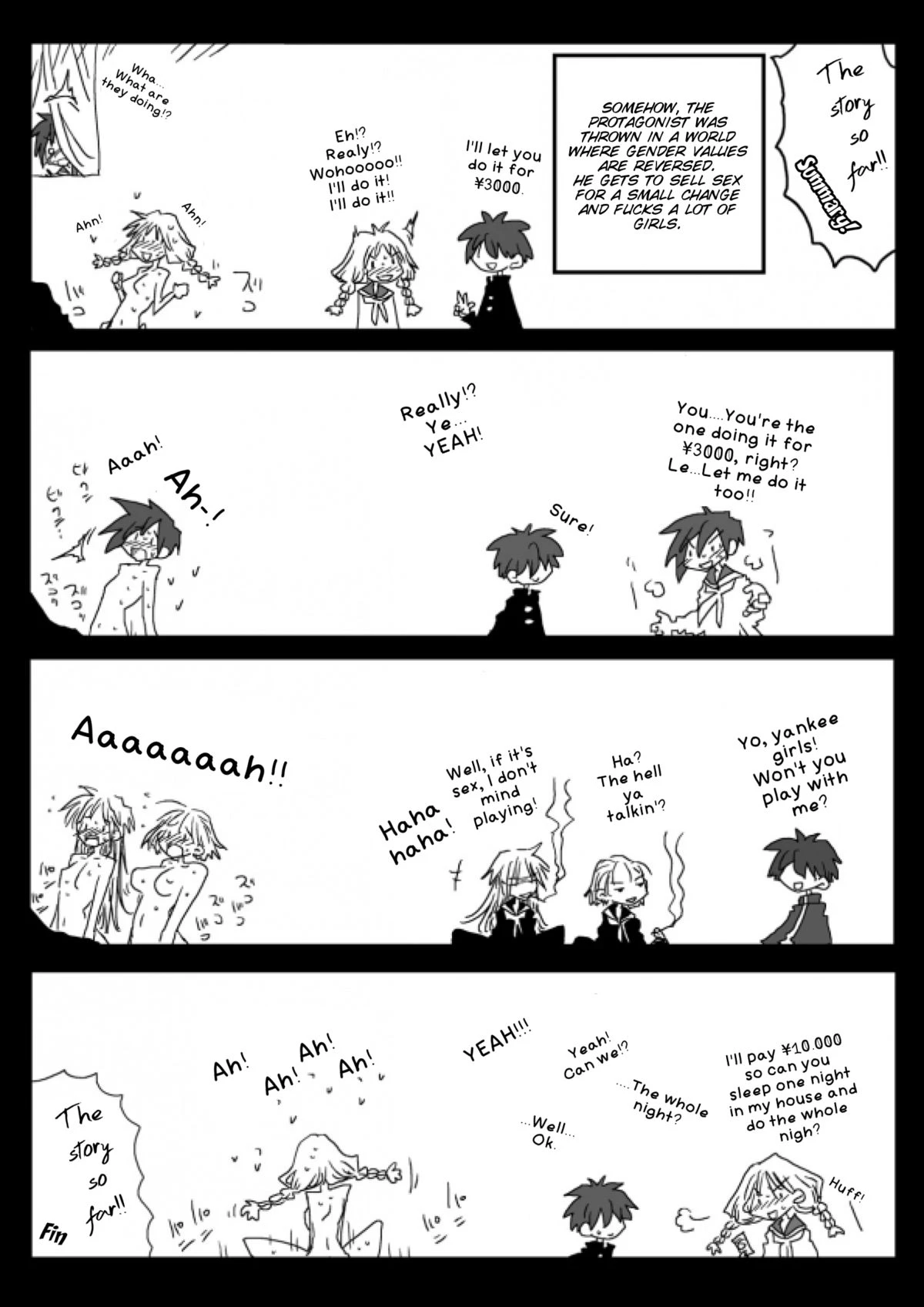 World of Reversed Gender Roles 3: Mixed Bathing Hot Springs porn comic picture 3
