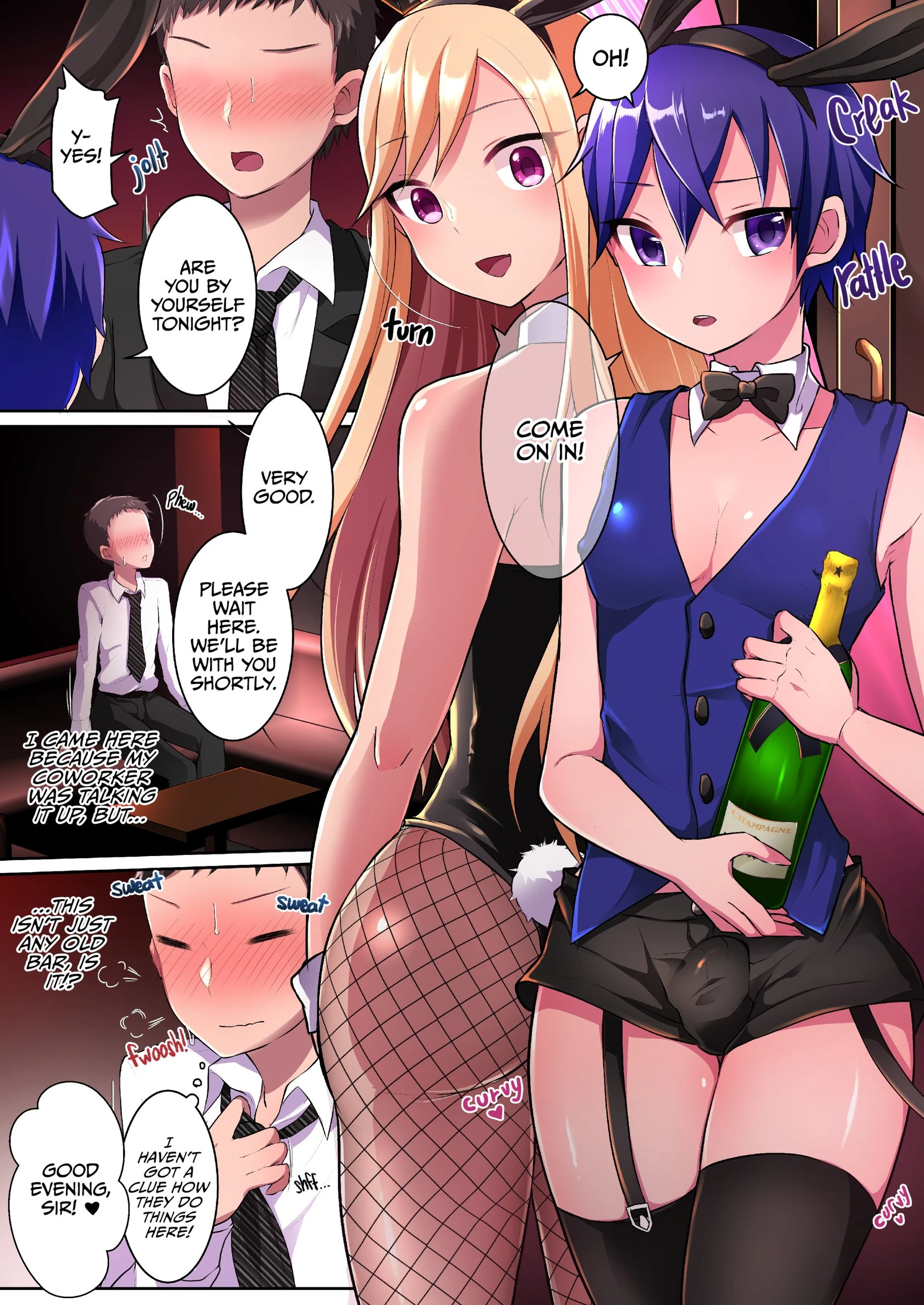 You can get all that at the Bunnyboy Bar!? porn comic picture 2