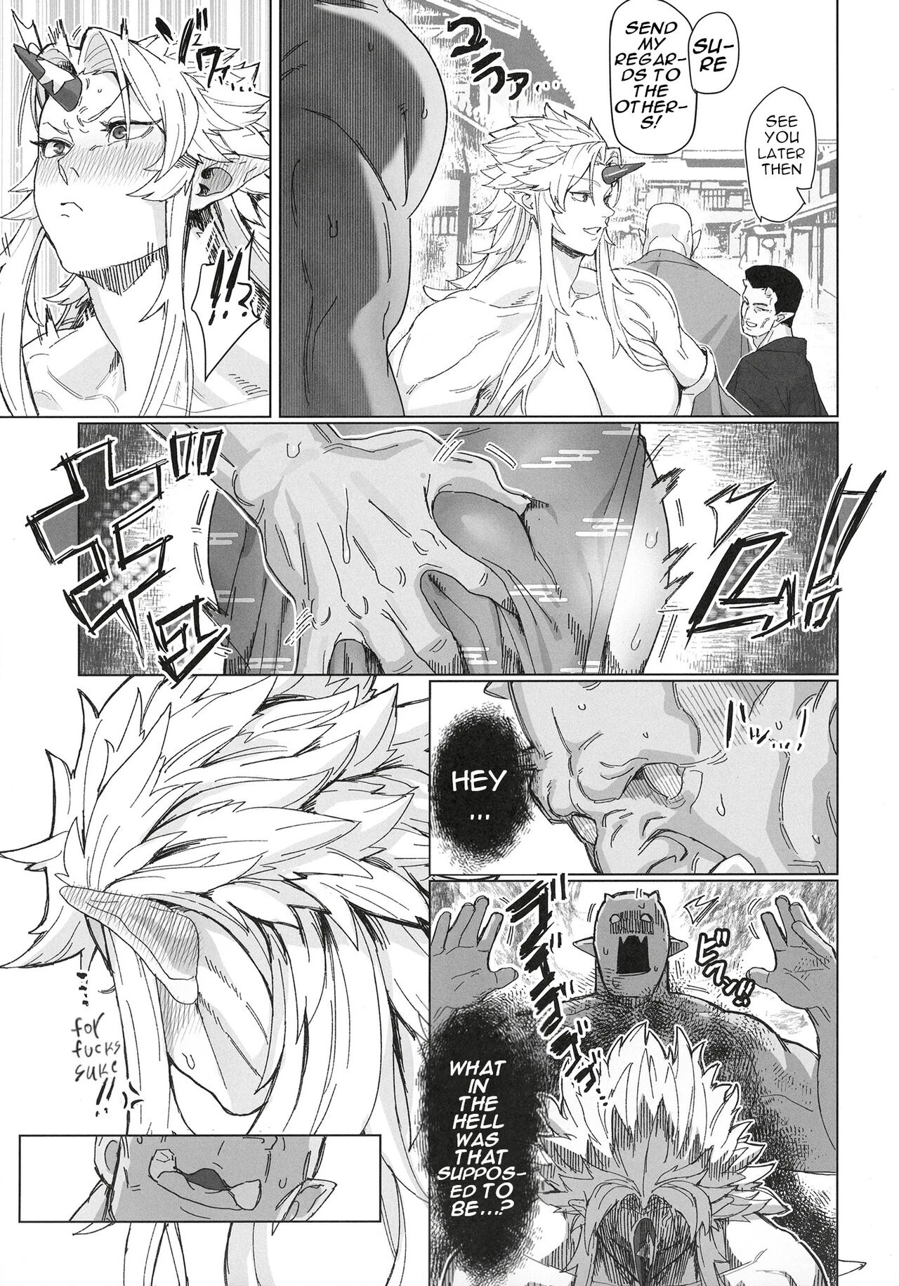 Yuugi and an Orc Locked in Battle porn comic picture 32
