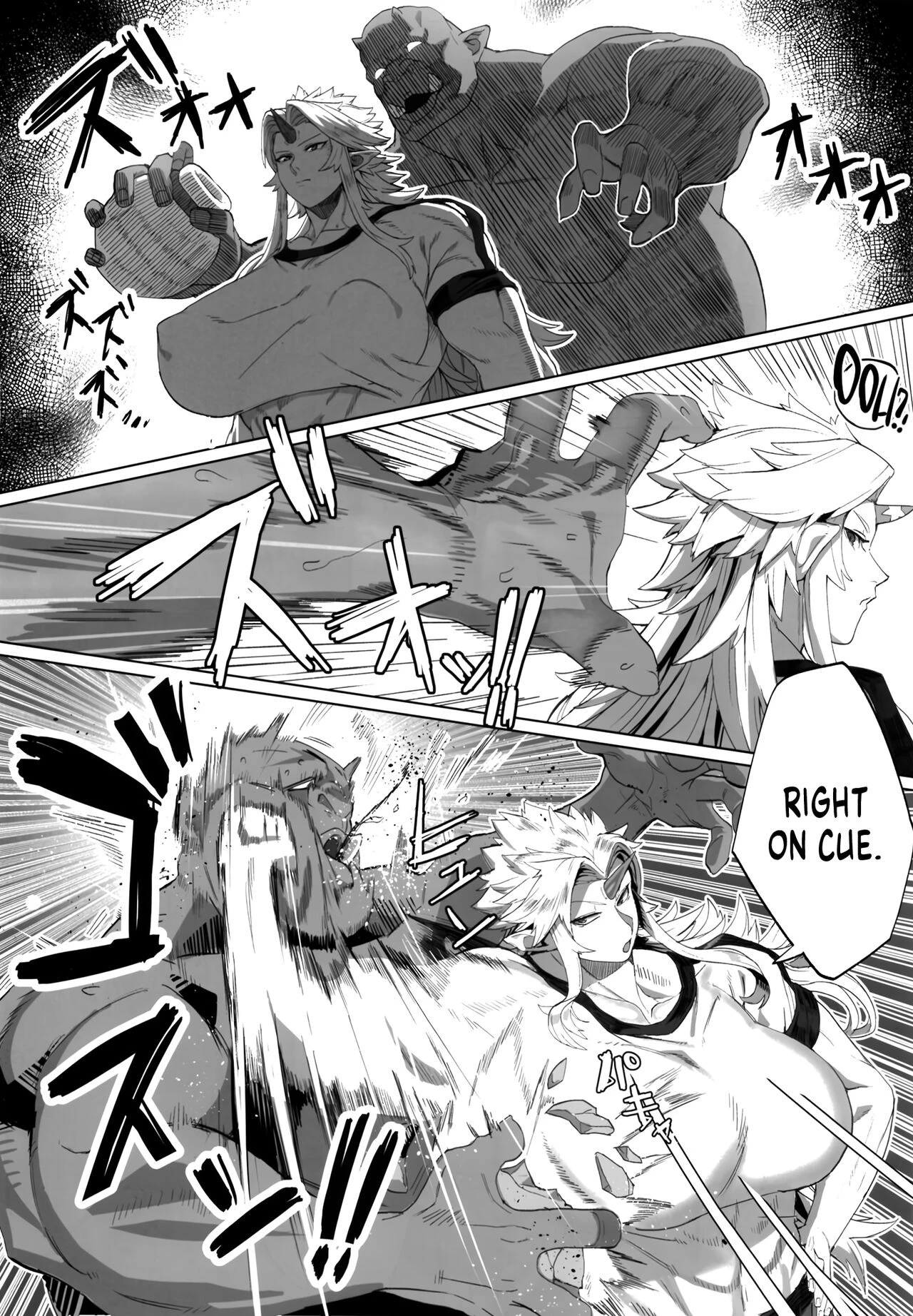 Yuugi and an Orc Locked in Battle porn comic picture 6