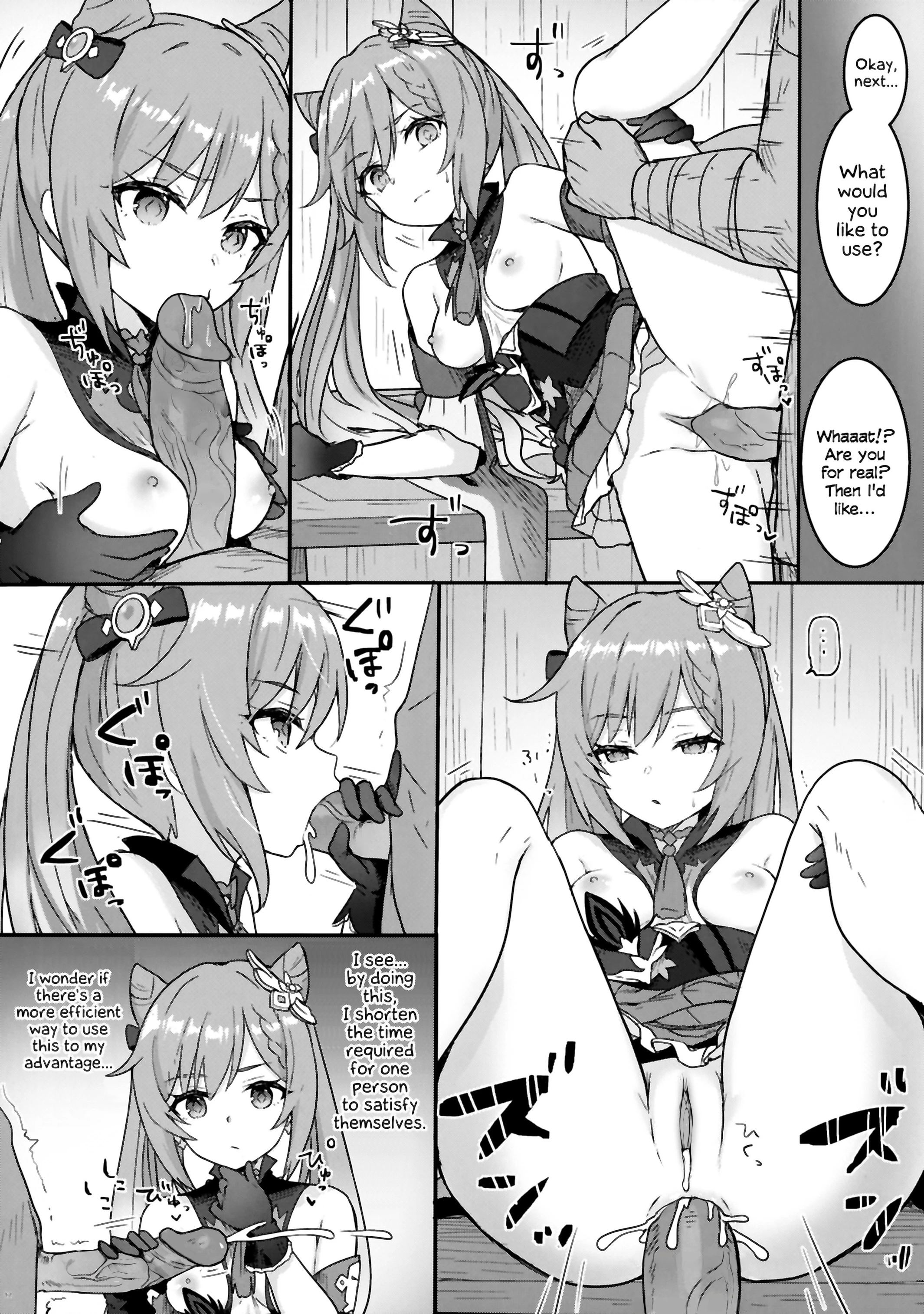 A book in which Keqing-chan efficiently works her subordinates porn comic picture 13