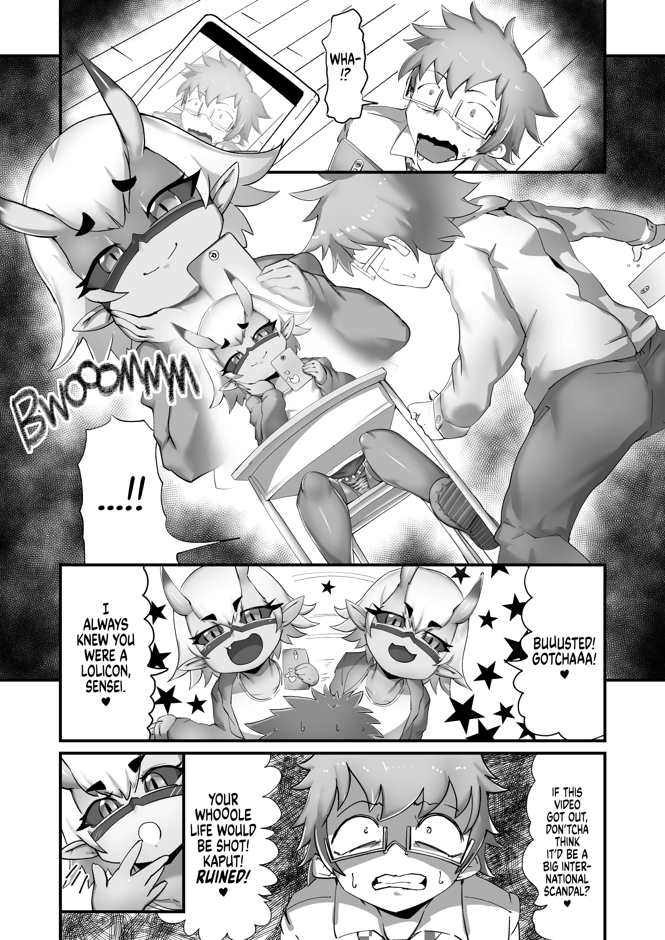 A Bratty Little Demon and Her Cherryboy Teacher porn comic picture 5