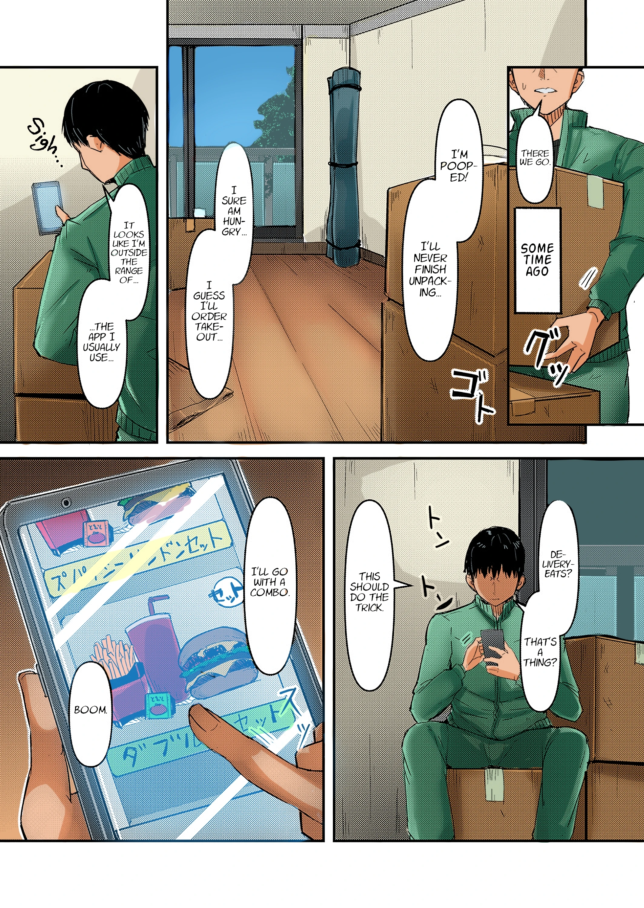 A Home Delivery App with High School Girls and Hidden Services porn comic picture 2