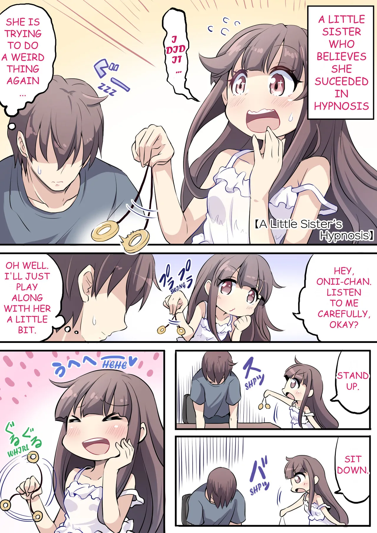 A Little Sister Who Tries to Be Sneaky About Using Her Big Brother to Masturbate porn comic picture 23