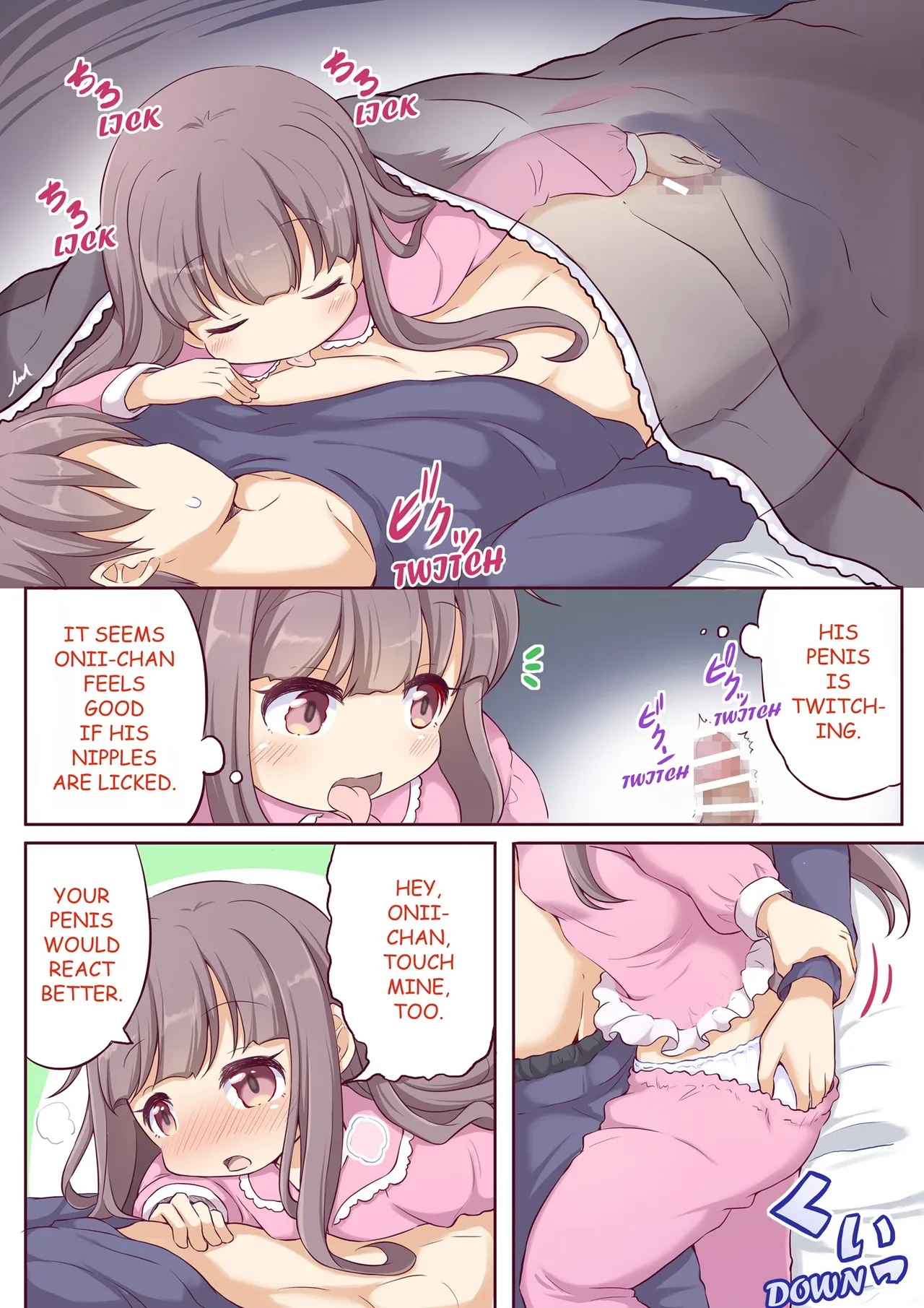 A Little Sister Who Tries to Be Sneaky About Using Her Big Brother to Masturbate porn comic picture 41