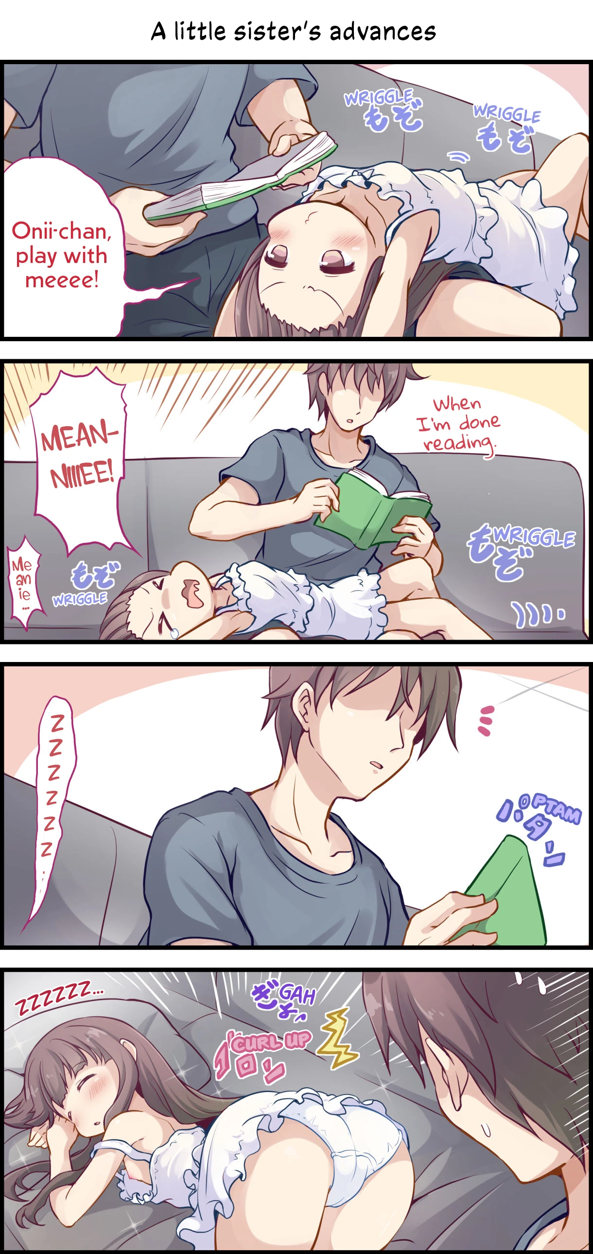 A Little Sister Who Tries to Be Sneaky About Using Her Big Brother to Masturbate porn comic picture 8