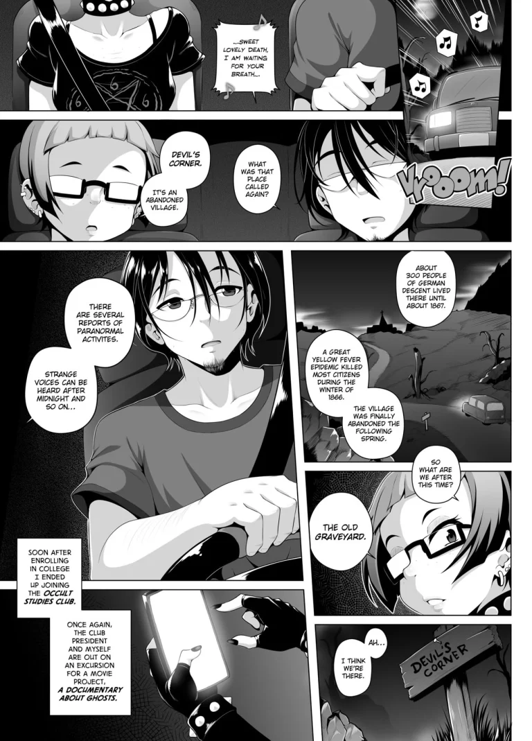 A Night on the Graveyard porn comic picture 1