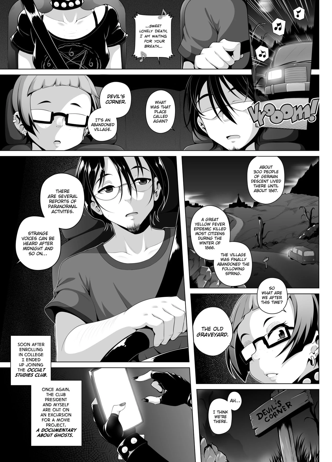 A Night on the Graveyard porn comic picture 1