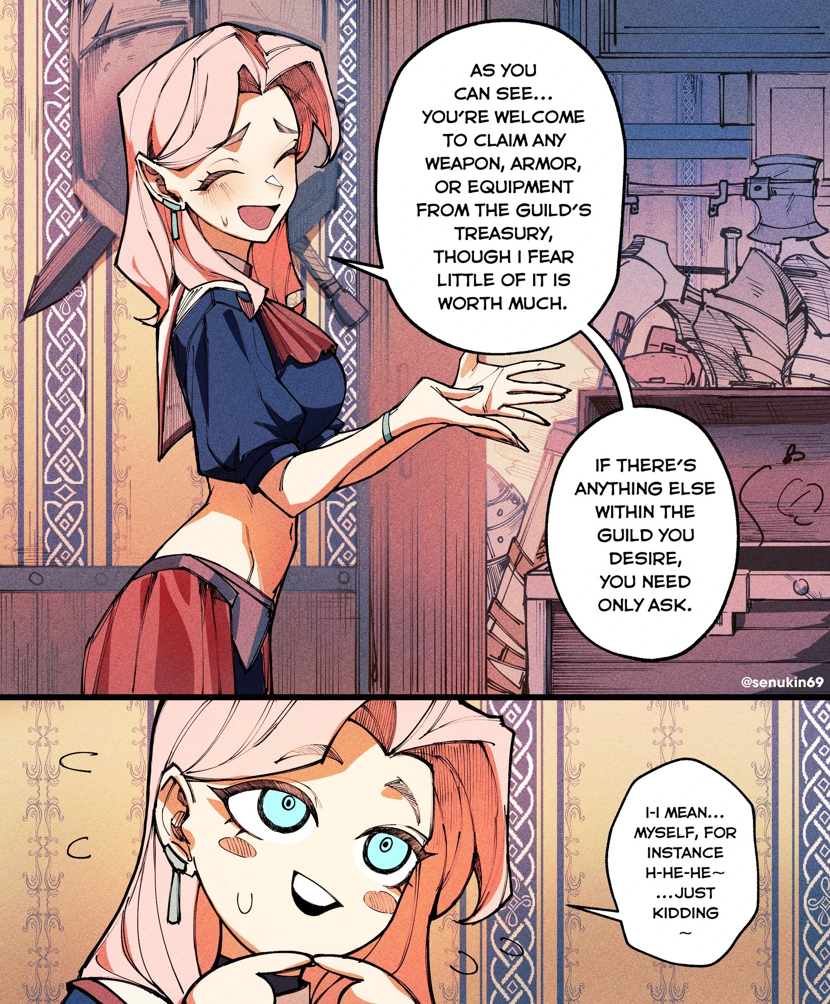 A Quest's Compensation porn comic picture 2