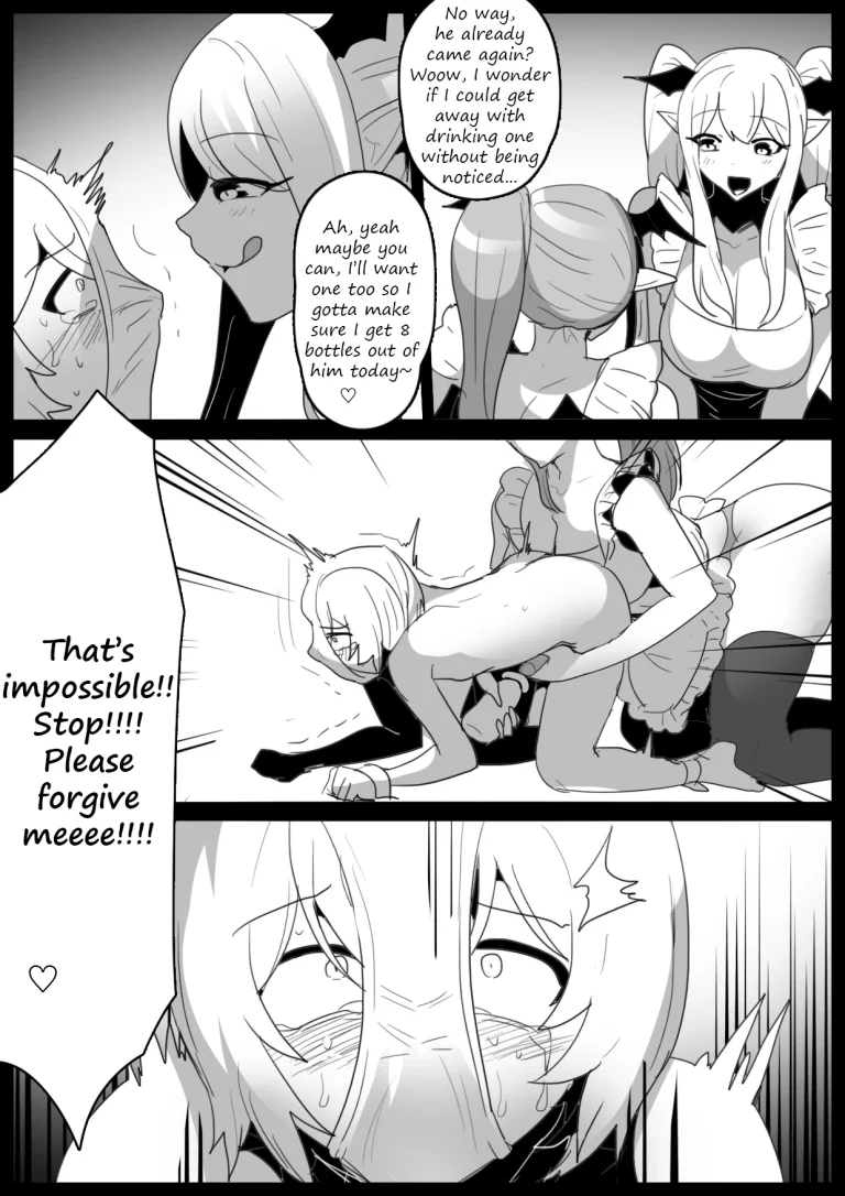 A story about a law being passed, where anyone who harms a woman gets sent to a Succubus farm! porn comic picture 12