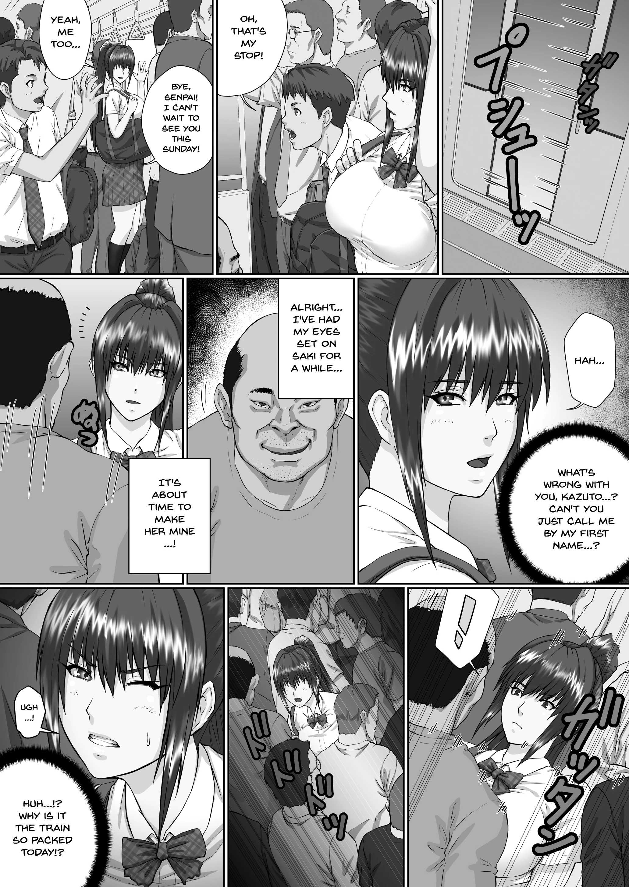 A Woman Cant Get Away After Being Targeted By This Horny Old Man porn comic picture 3
