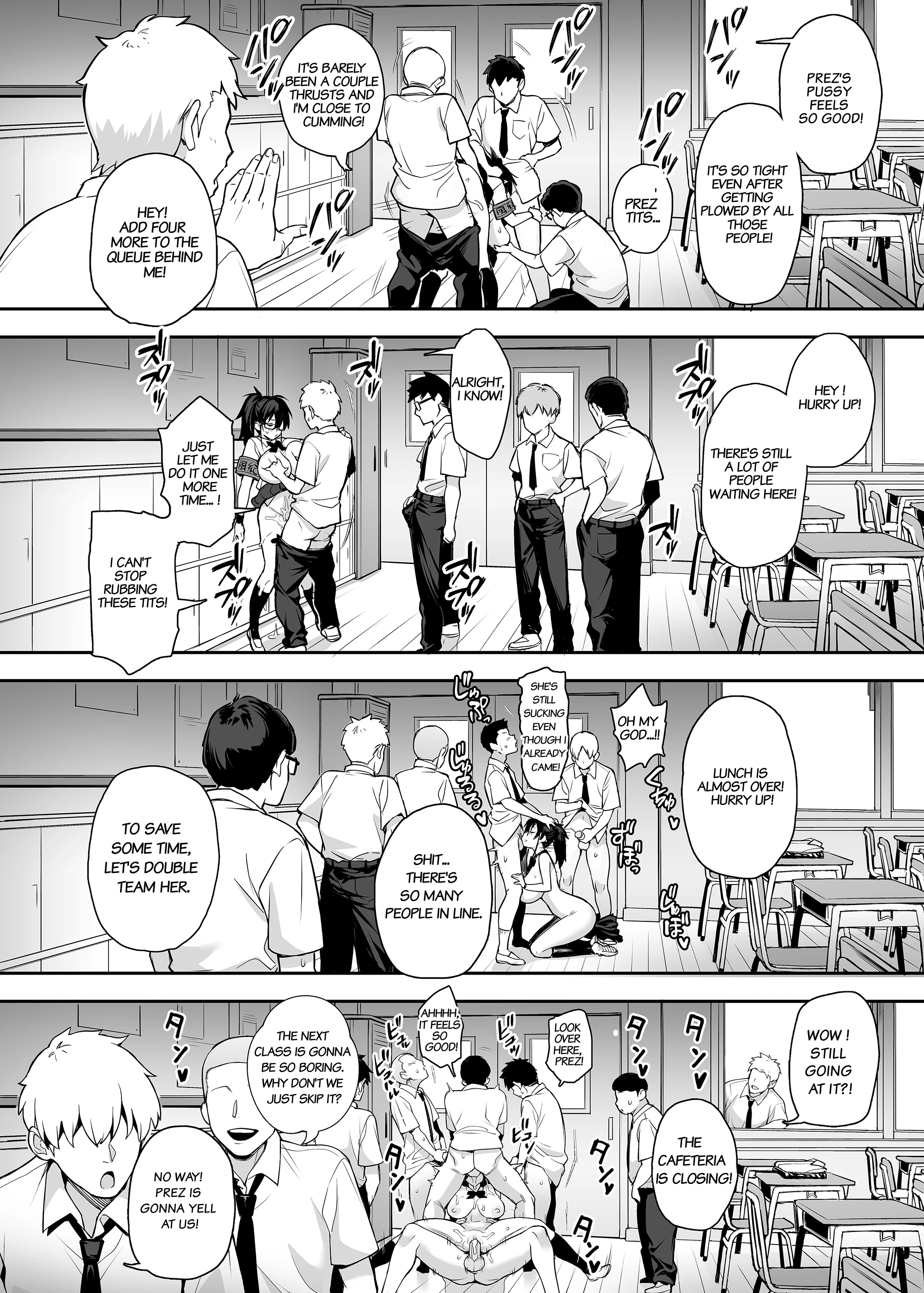 About the New President of the Disciplinary Committee's Huge Tits 2 porn comic picture 6
