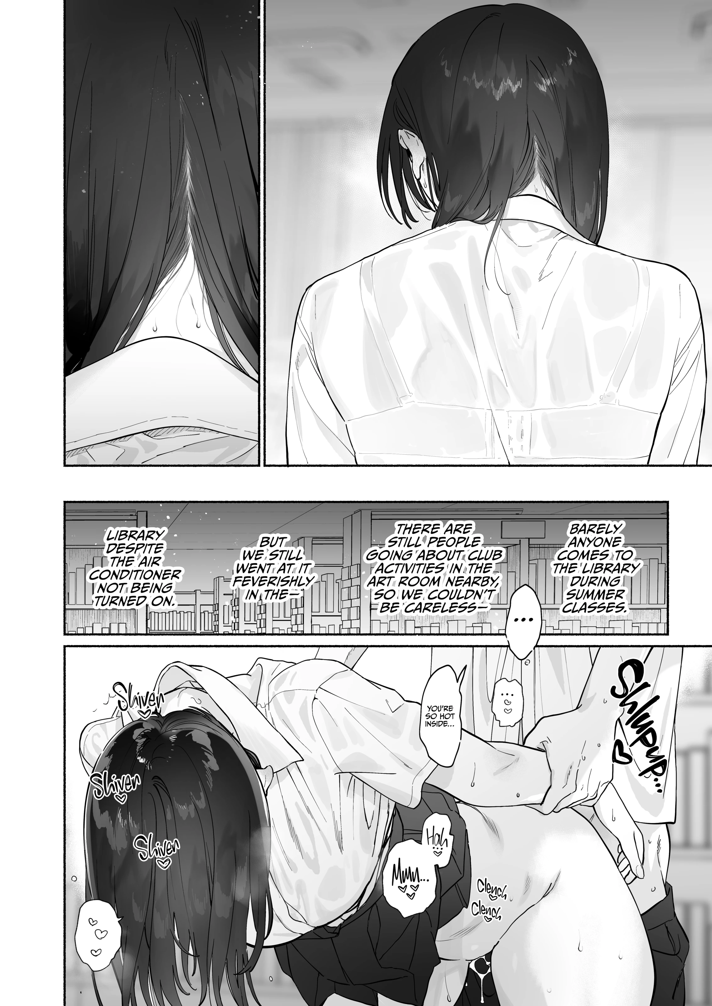 Addicted to Sex With a Taciturn Library Committee Member Summer Vacation porn comic picture 21