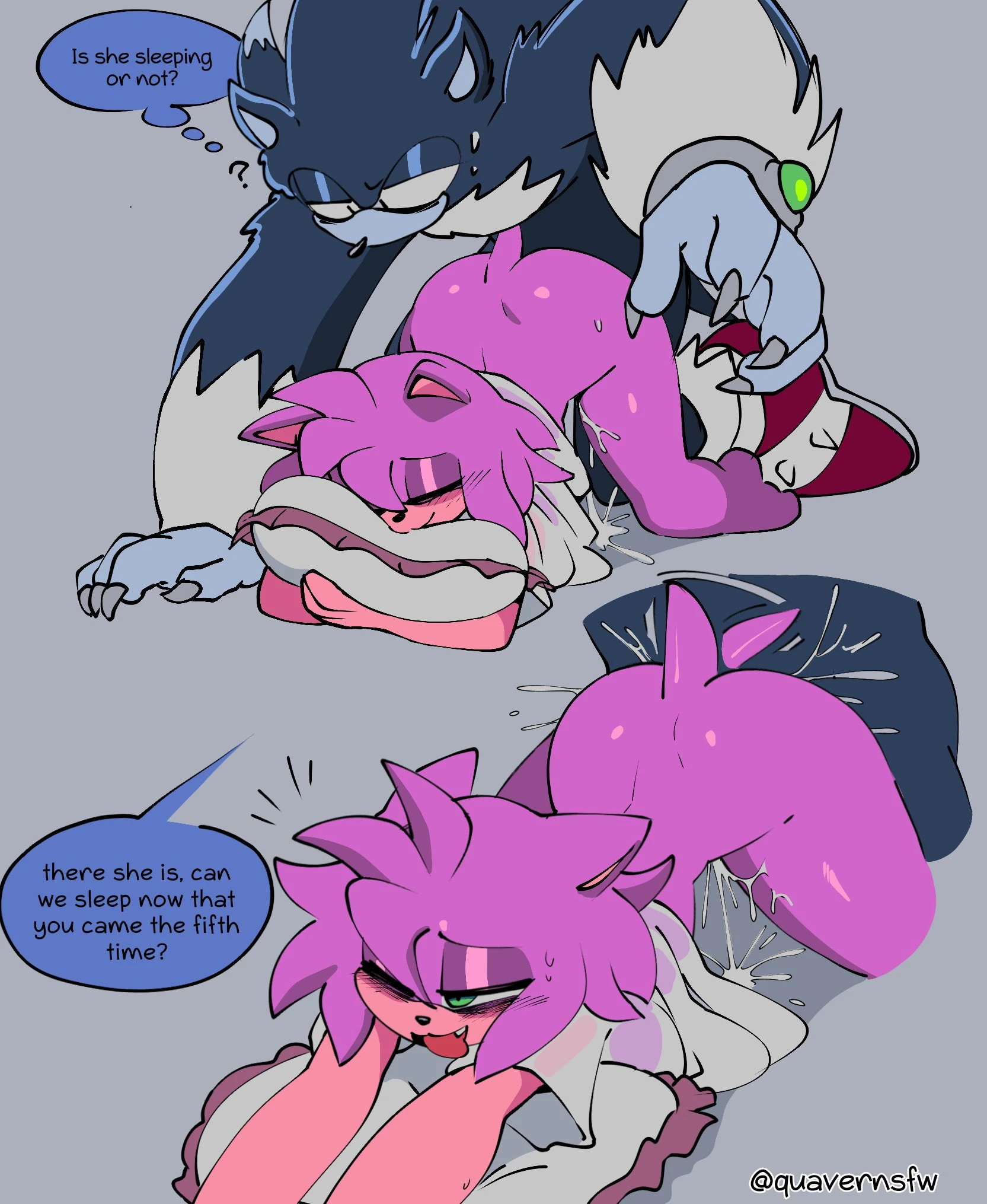 Amy! your tail is showing! porn comic picture 4