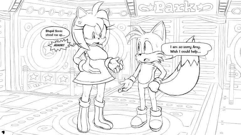 Amy's Twinkle Park Date porn comic picture 1