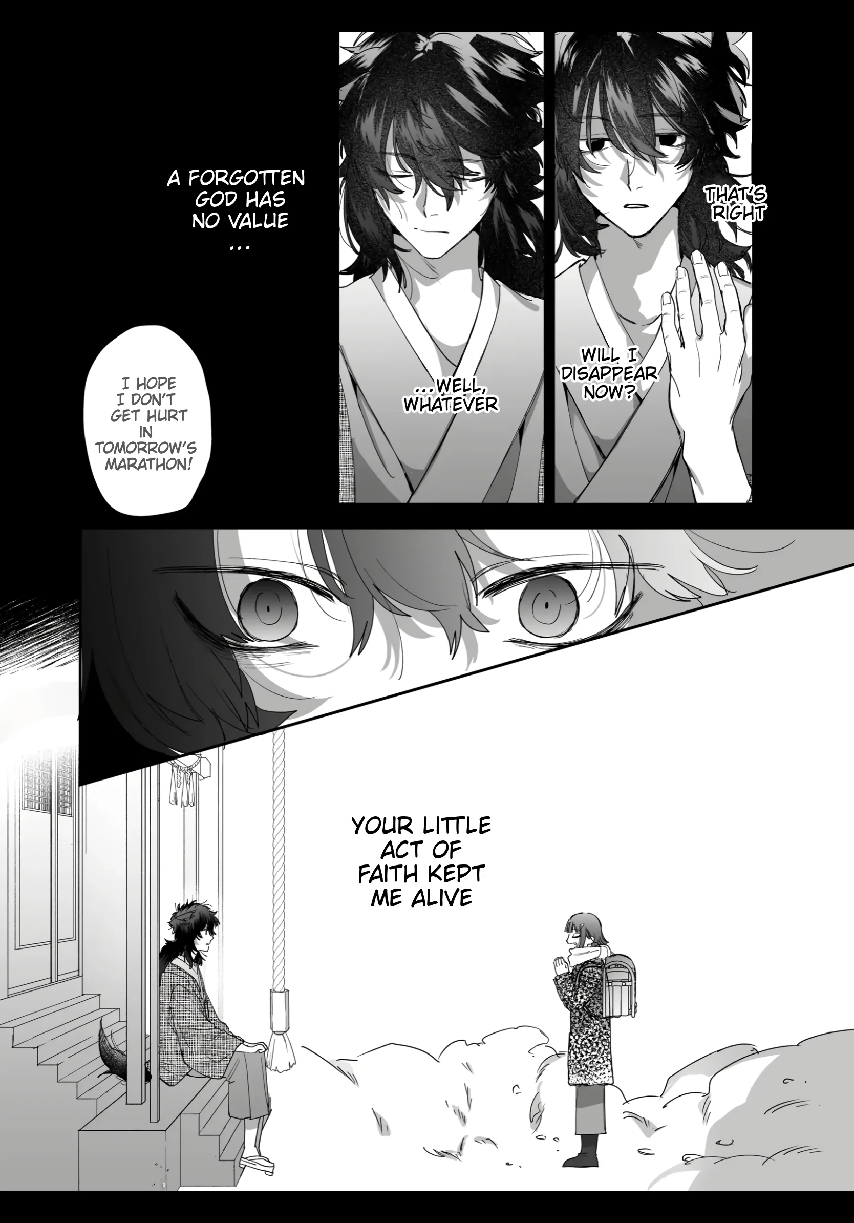 An Ordinary Girl Obsessed Over By a Downer Deity porn comic picture 37