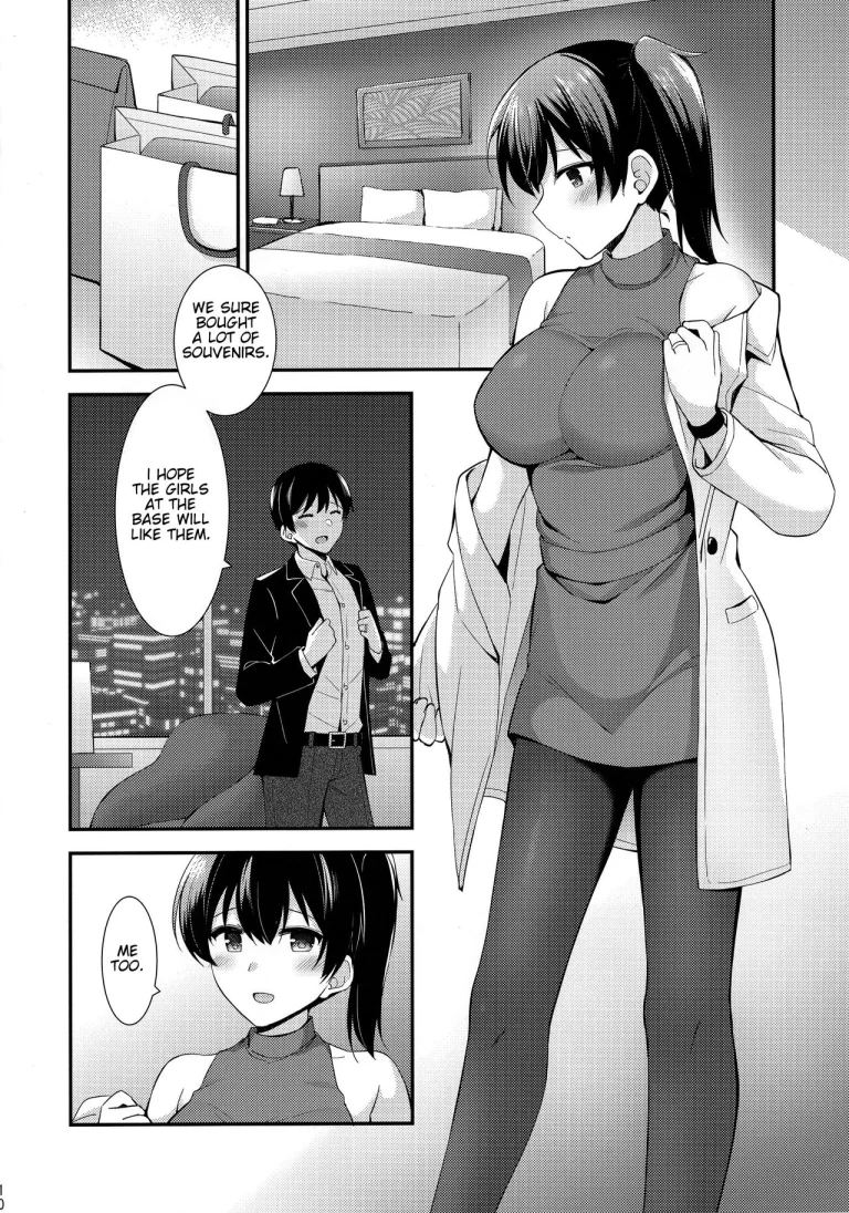 An overnight hotel date with Kaga porn comic picture 11