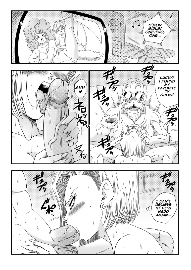 Android 18 vs Master Roshi porn comic picture 23