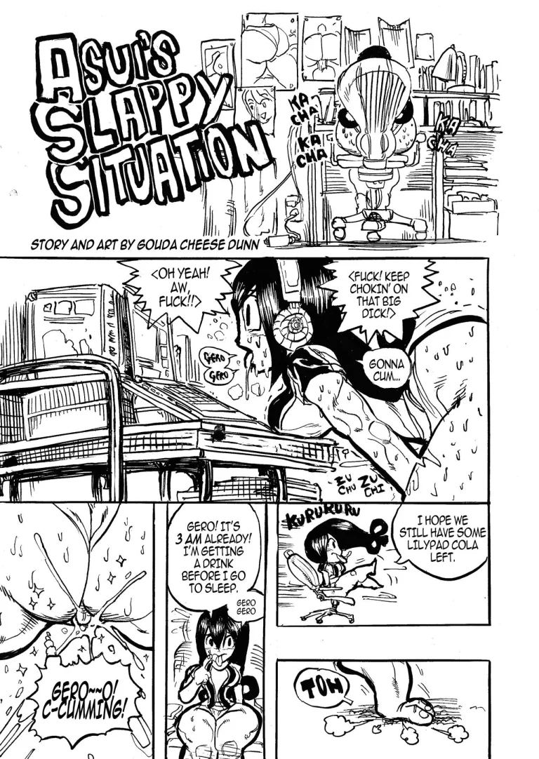 Asui's Slappy Situation (bonus futa short) porn comic picture 1