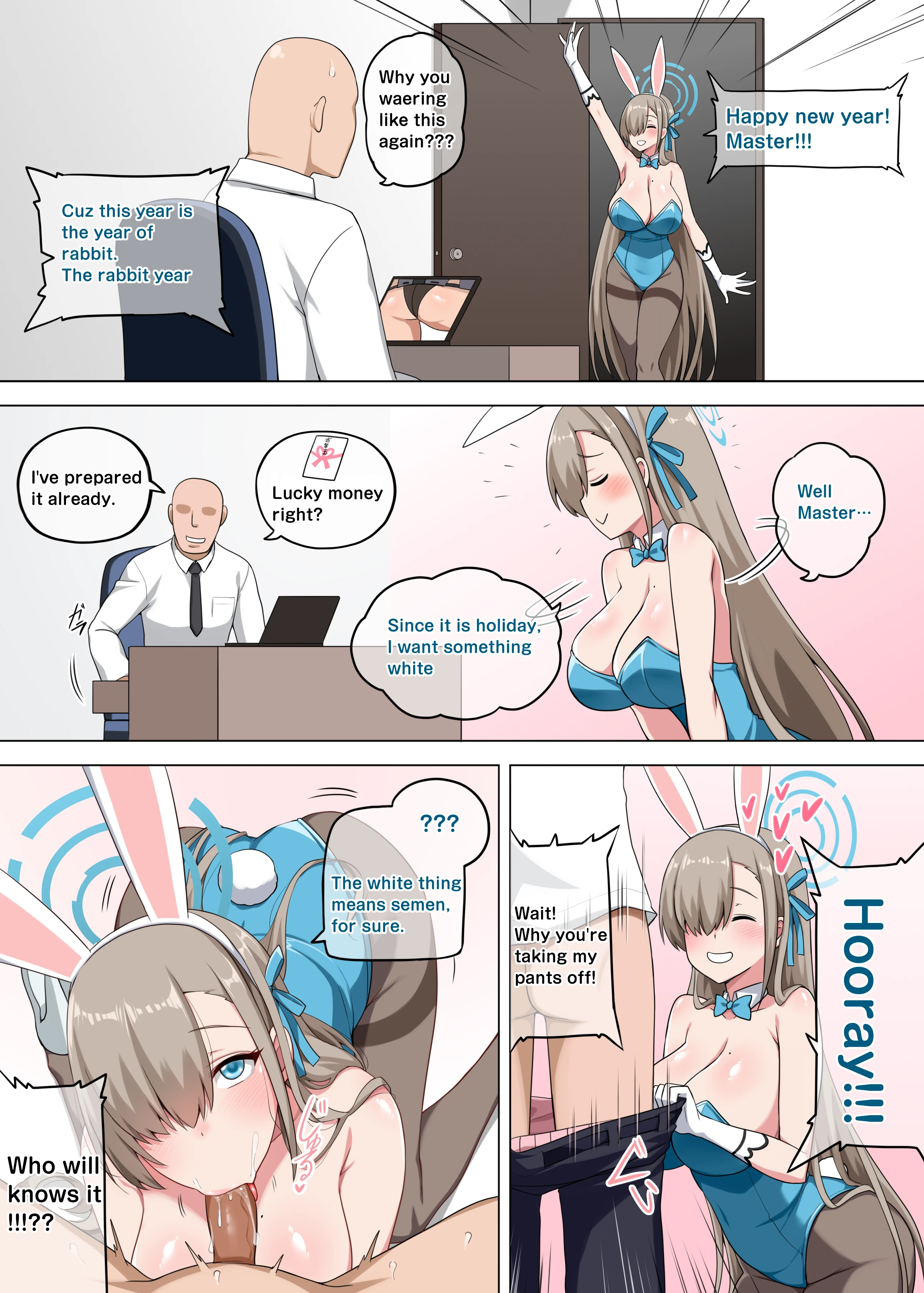 Asuna Bunny Girl porn comic picture 1