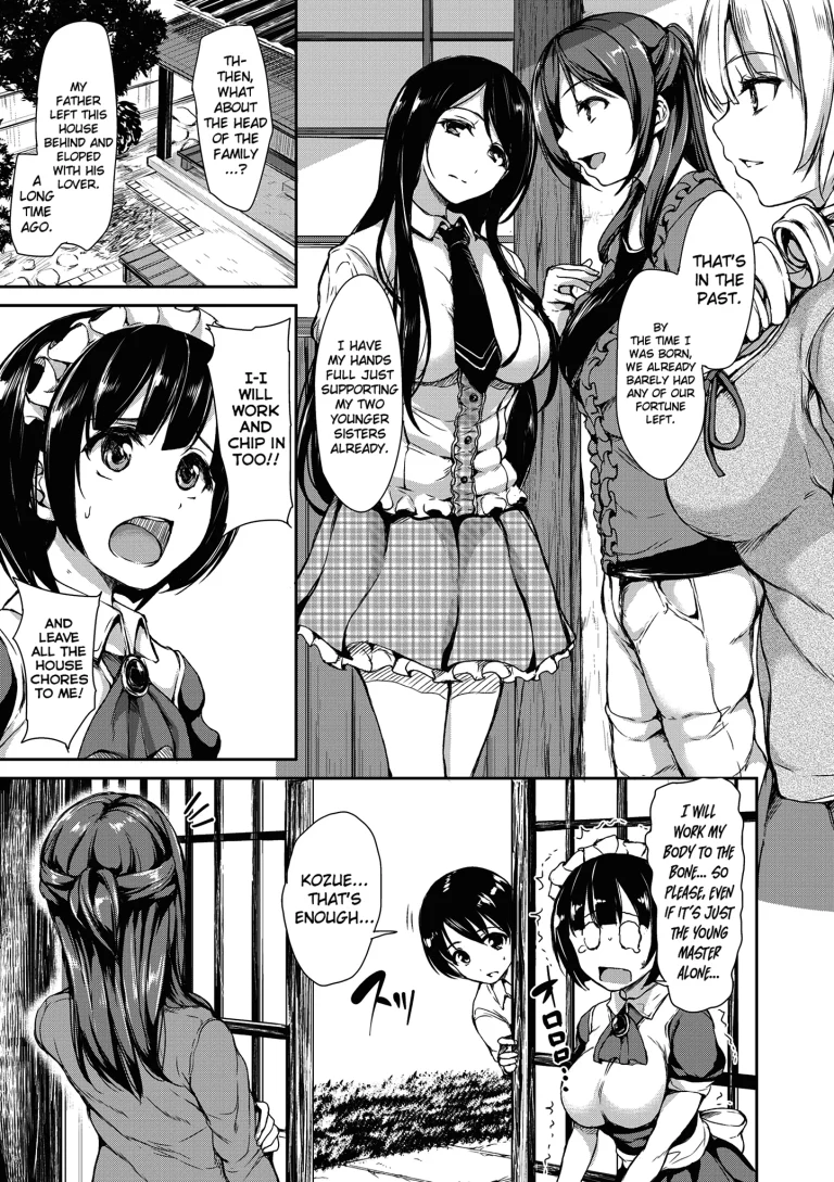 At Home Harem Fudeoro Sisters 2 porn comic picture 5