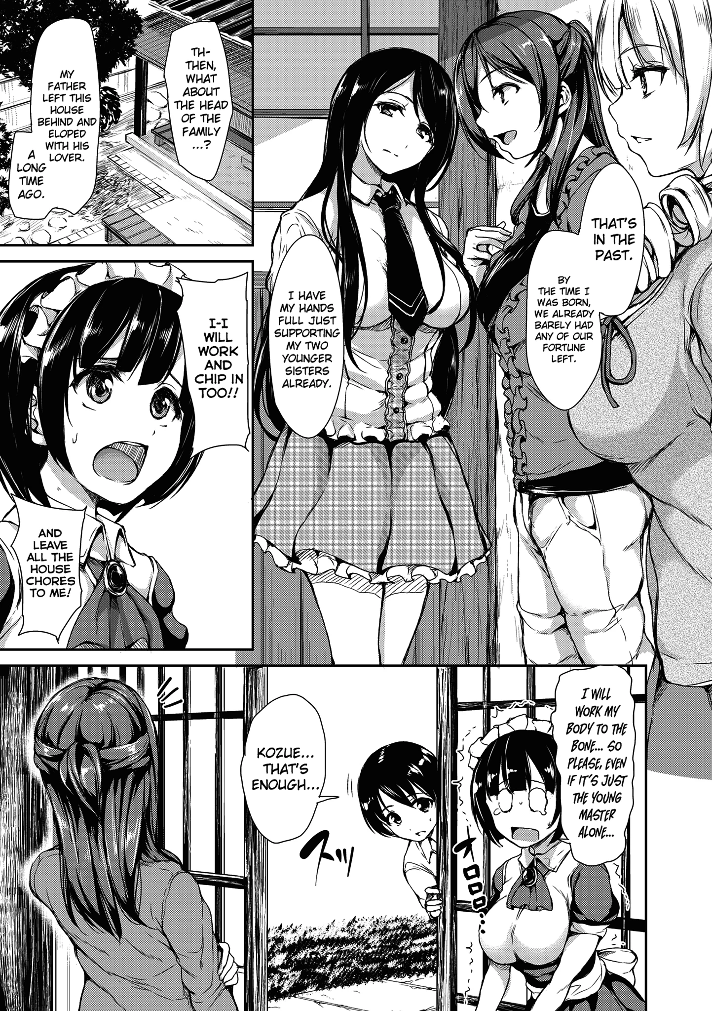 At Home Harem Fudeoro Sisters 2 porn comic picture 5