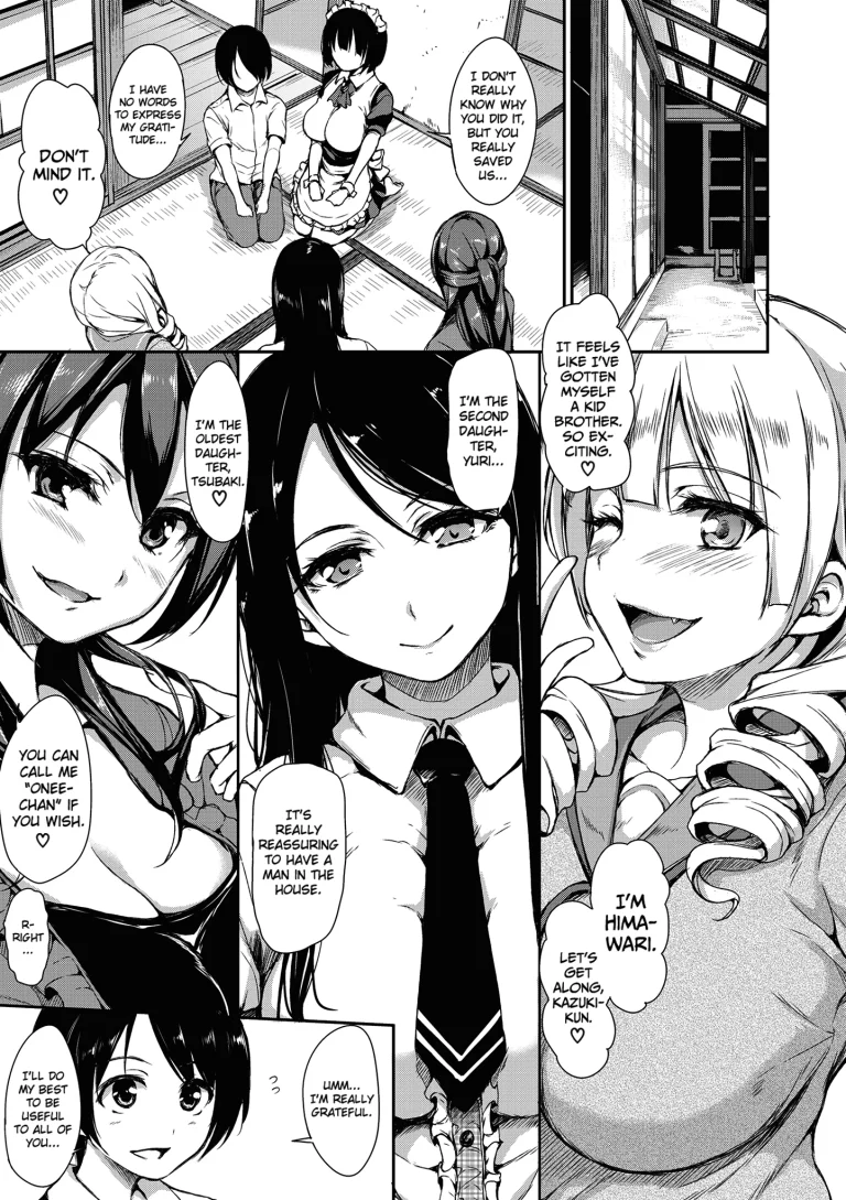 At Home Harem Fudeoro Sisters 2 porn comic picture 7