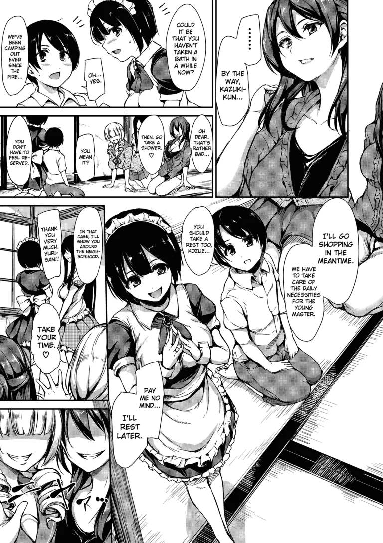 At Home Harem Fudeoro Sisters 2 porn comic picture 9