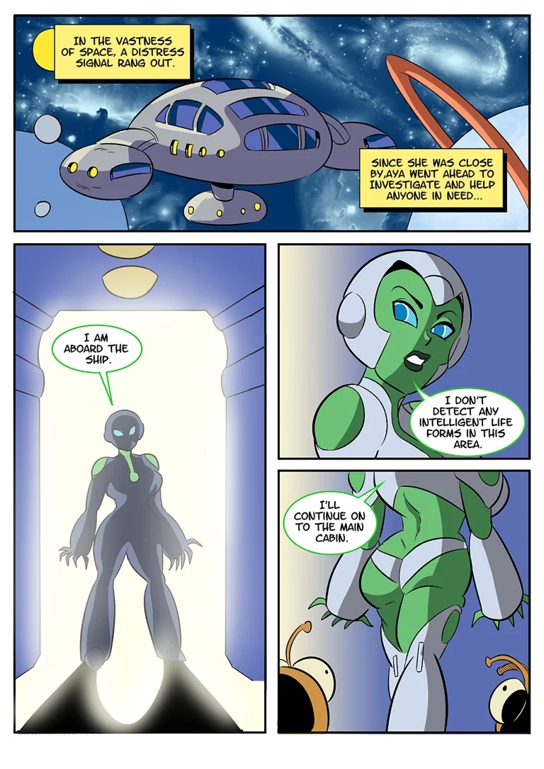 Aya - Intergalactic Trouble porn comic picture 1