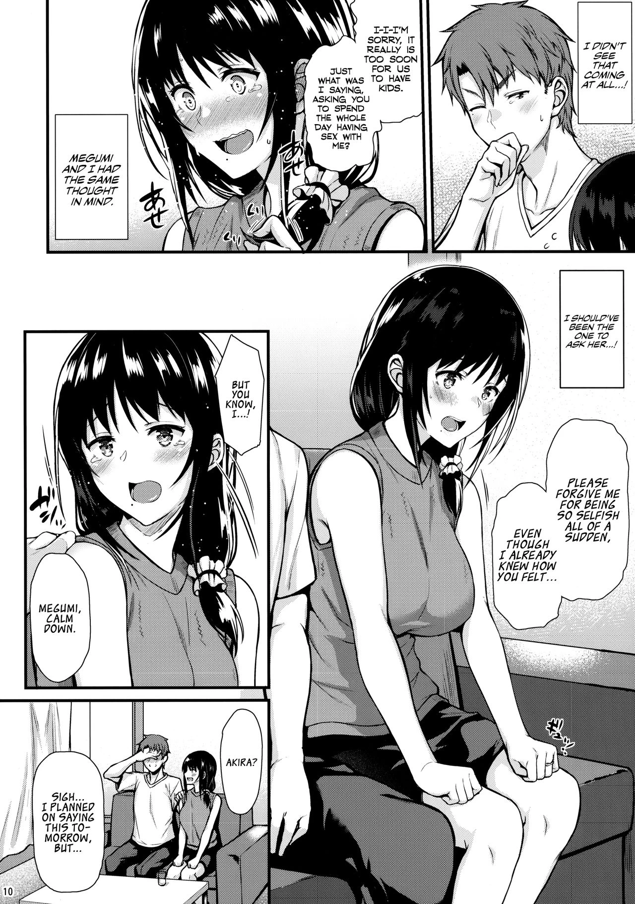 Baby making sex with Megumi porn comic picture 9