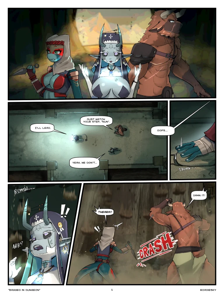 Bagged in Dungeon porn comic picture 2
