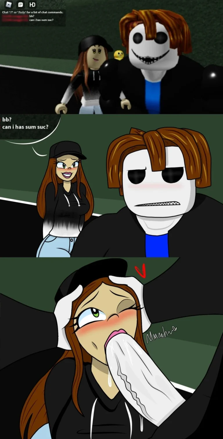 Bakonhair and his Roblox GF porn comic picture 4
