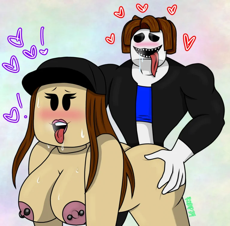 Bakonhair and his Roblox GF porn comic picture 5