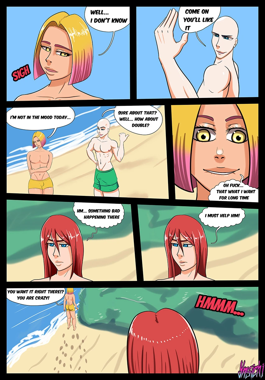 Beach porn comic picture 5
