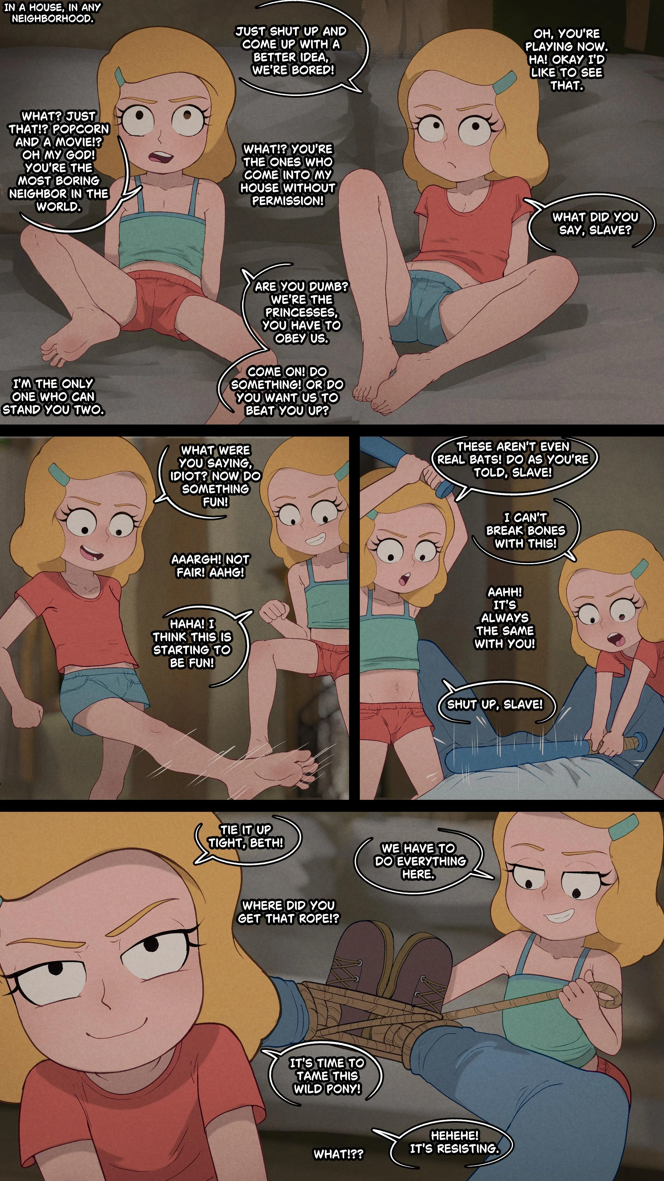 Beth and Beth Play Adult Horsey porn comic picture 1