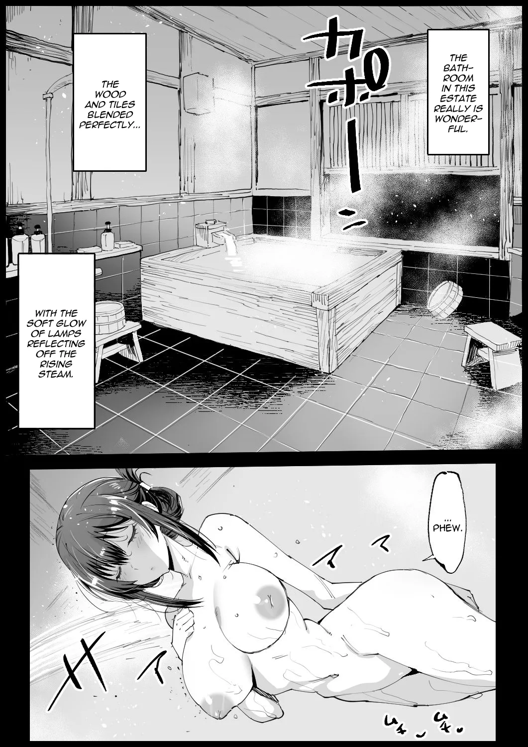 Big-Breasted Mother-in-Law Taking a Bath porn comic picture 10