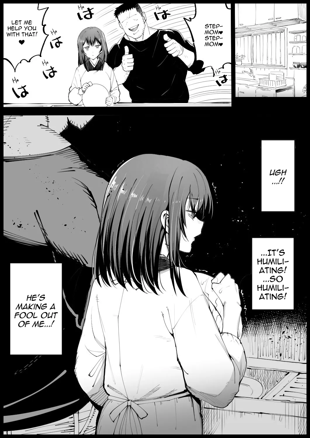Big-Breasted Mother-in-Law Taking a Bath porn comic picture 32