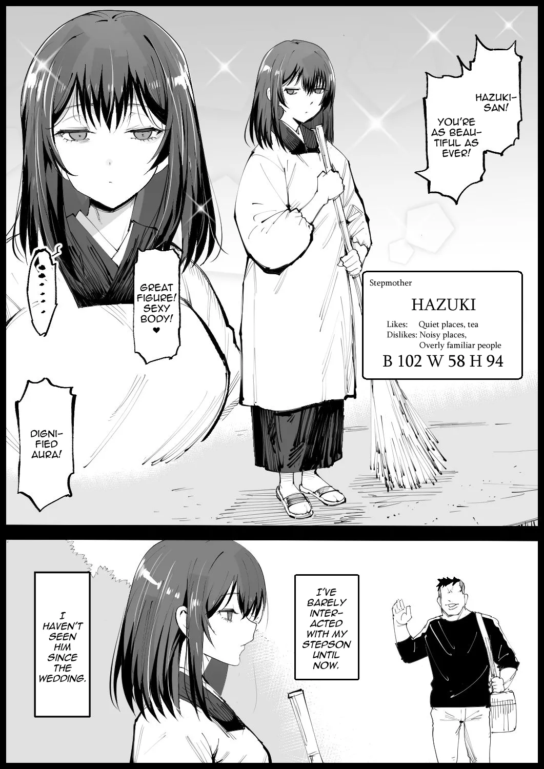 Big-Breasted Mother-in-Law Taking a Bath porn comic picture 5