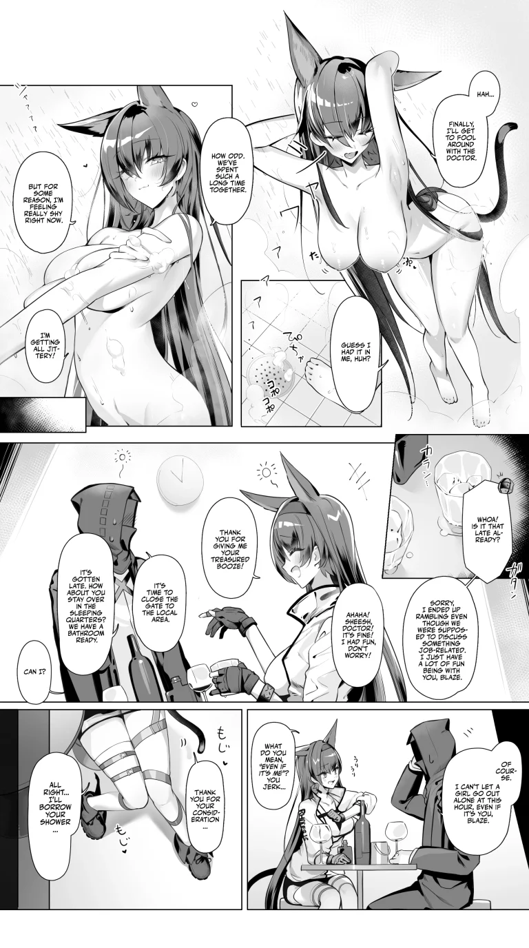 Blaze to Sauna Mitai na Sex suru Hanashi porn comic picture 1