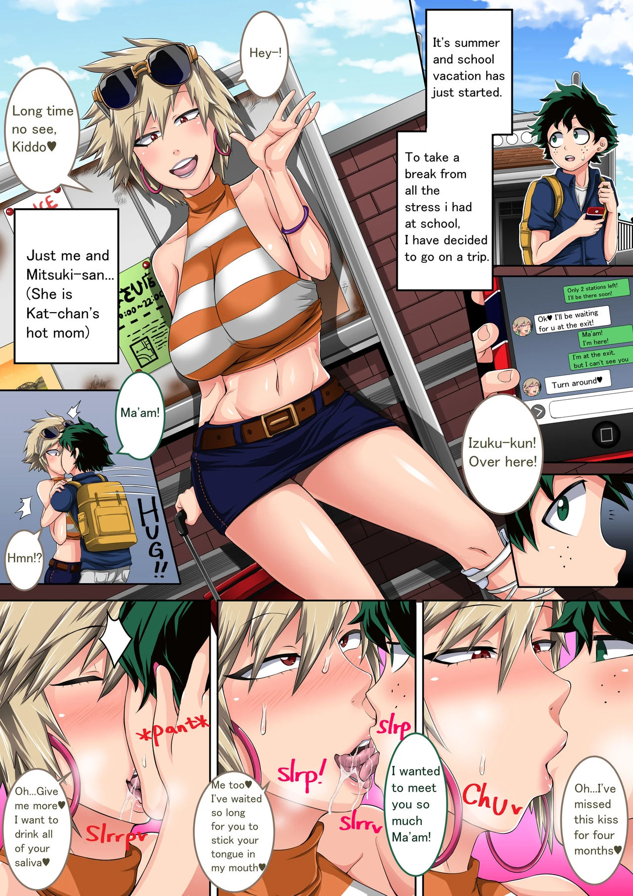 Boku no Harem Academia Bakugou Mama to no Natsuyasumi "Zenpen" porn comic picture 3