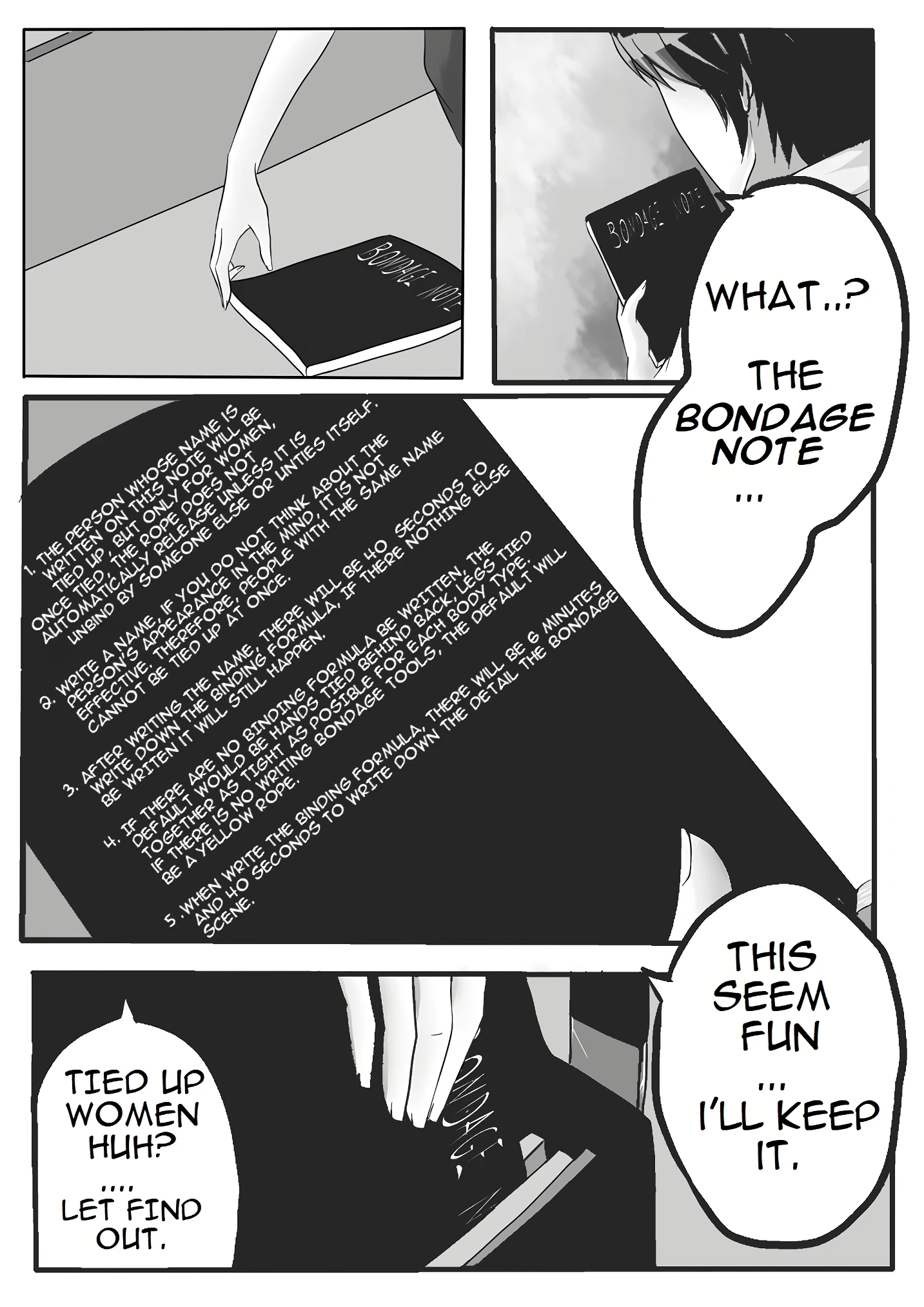 Bondage Note 1 porn comic picture 5