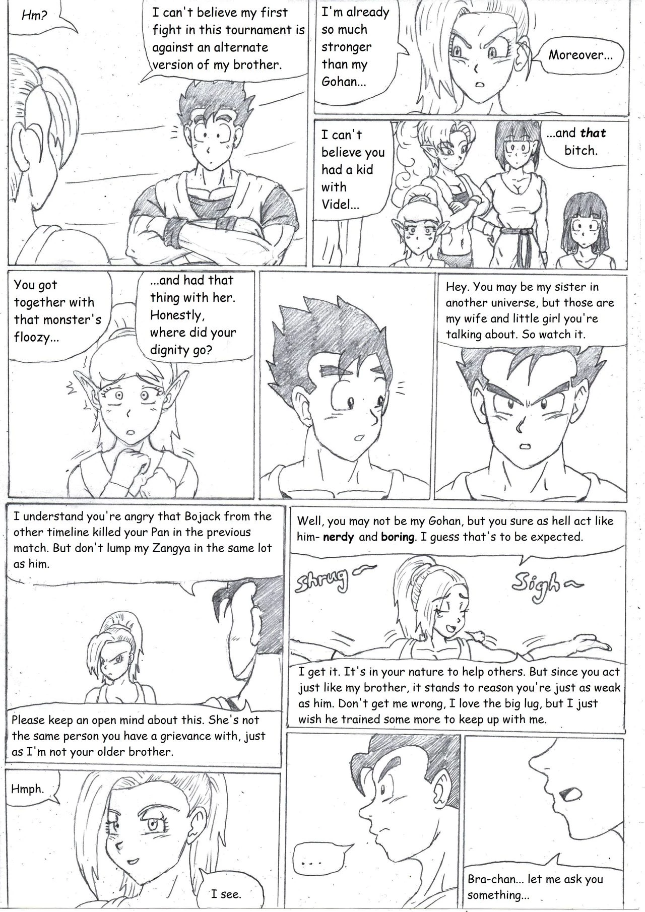 Brotherly Love - Gohan X Bra porn comic picture 3