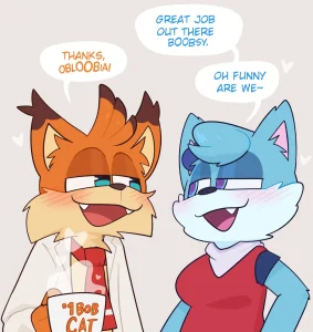 Bubsy x Oblivia porn comic picture 1