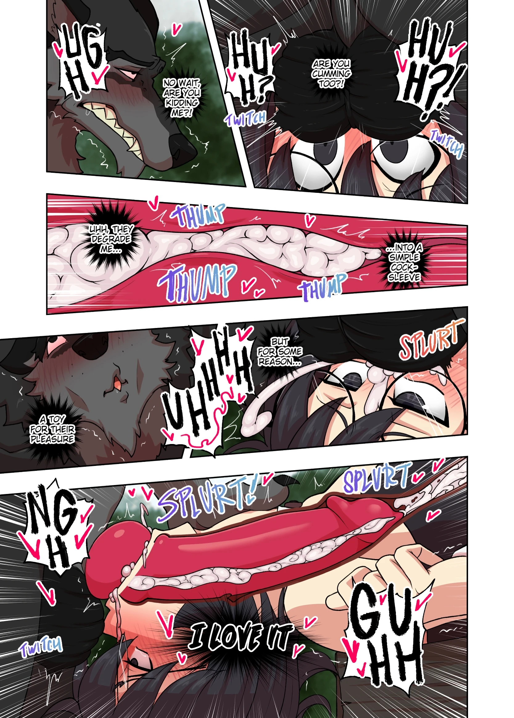 Bunny Alyn being chased by werewolves porn comic picture 12