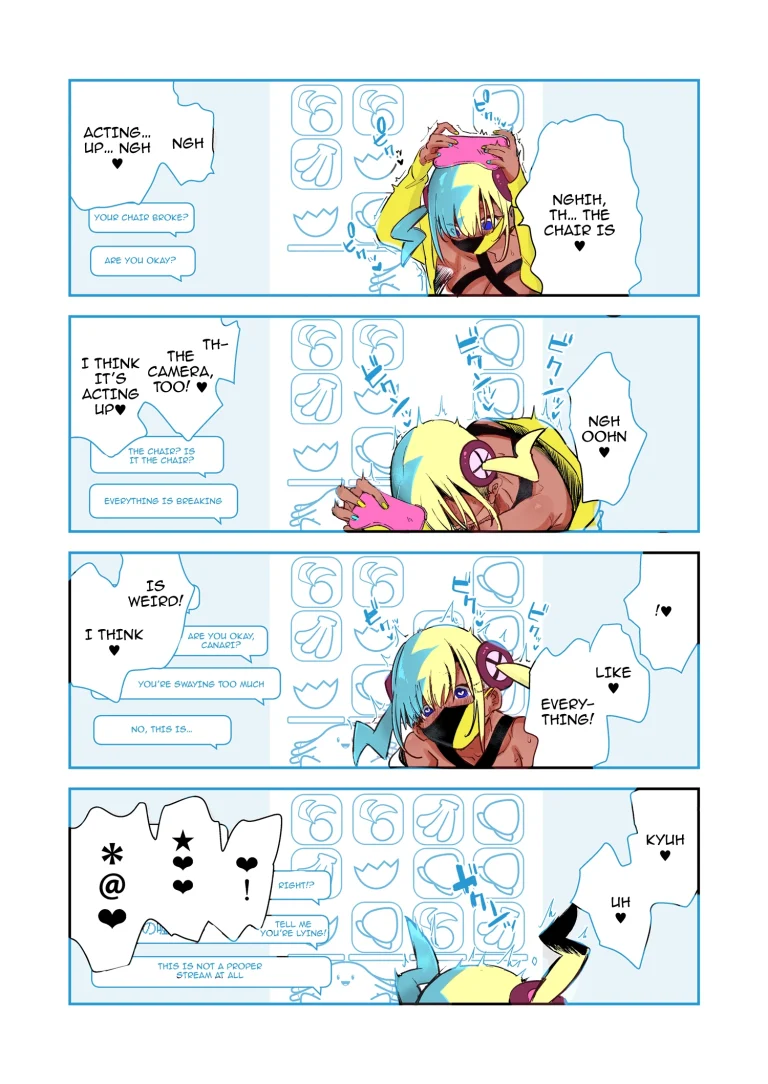 Canari's Well-Behaved So She Won't Do A Lewd Livestream!! porn comic picture 12